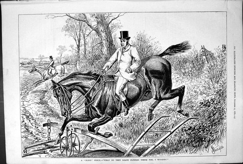 Original old antique print - old,