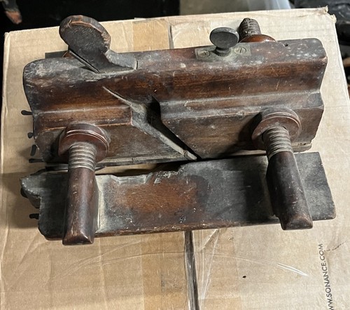 Antique wood screw - wood,