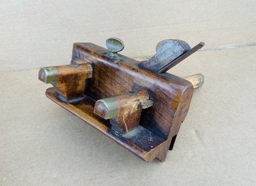 Antique wooden brass - wooden, &