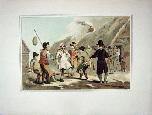 Original old antique print - antique,