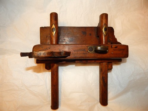 Antique wooden plough - plough, plane