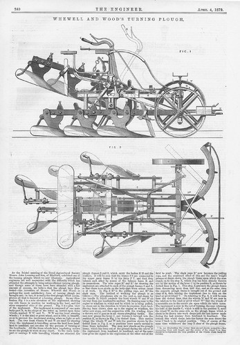 Whewell wood turning plough - &,