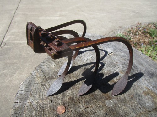 Vintage tine push plow - push, high