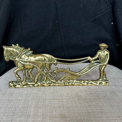 Vintage antique brass horse - antique,