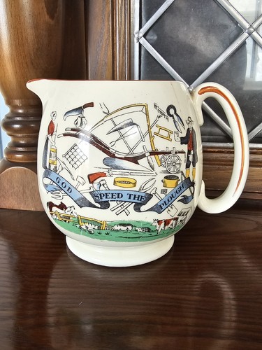 Antique ceramic farmers arms - antique, "farmers