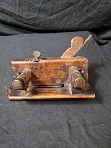 Antique wooden plough plane - wooden,