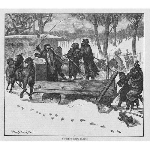 Snow plough boston - snow, at