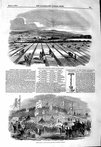 Old antique print 1847 - old,
