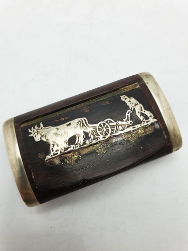 Antique wooden snuff box - antique,
