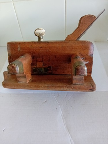Vintage wooden plough plane - vintage,