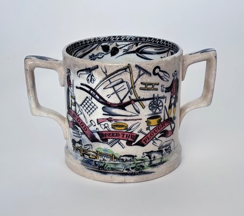 19th antique pottery two - 19th,
