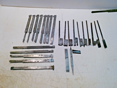 Antique plow plane irons - plow,