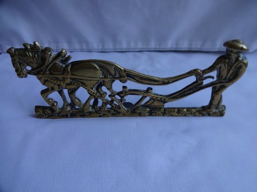 Antique horse plough farmer - antique, &